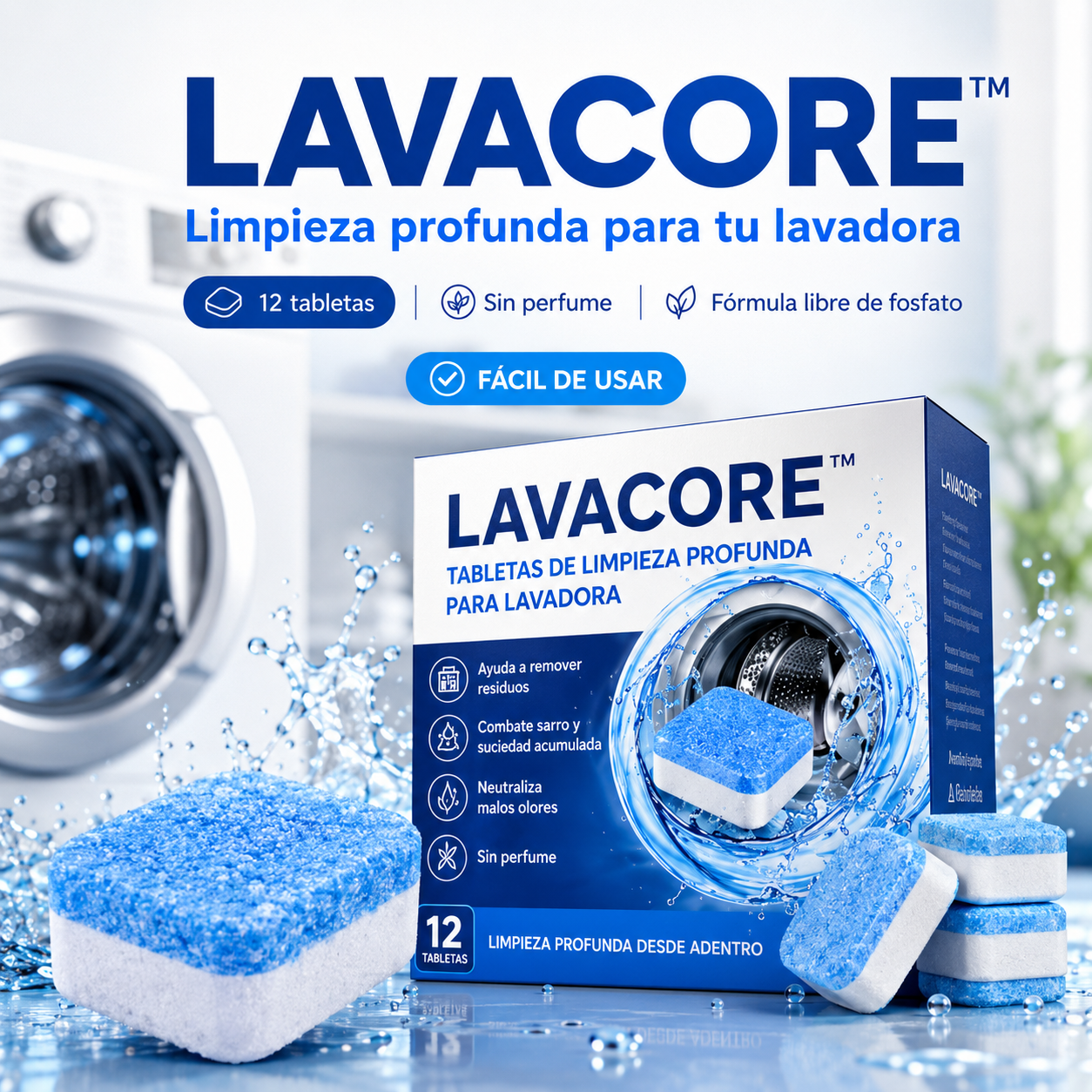 LAVACORE™ — Tabletas de Limpieza