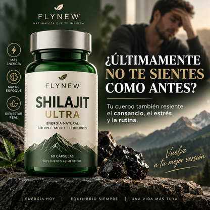 Shilajit Ultra | Energía, Vitalidad, 60 Cápsulas