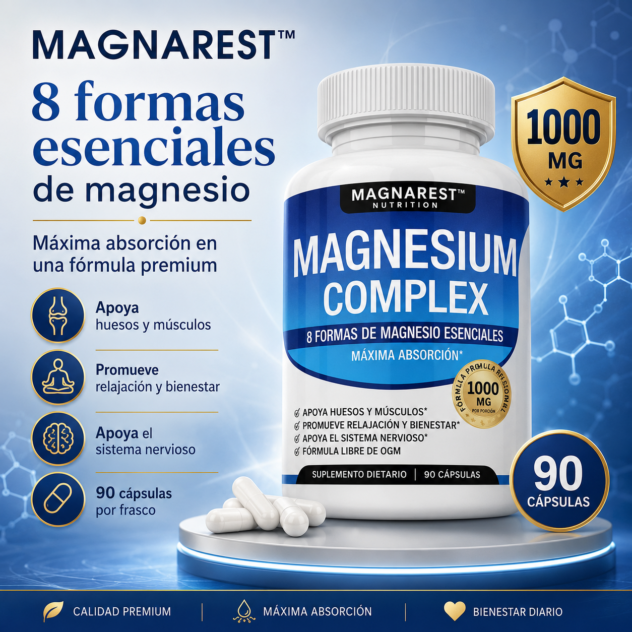 MAGNAREST™ | 90 Caps Magnesium Complex