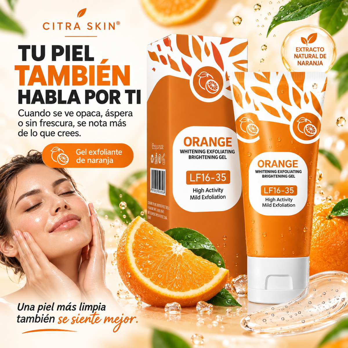 CITRA SKIN® | Gel Exfoliante de Naranja