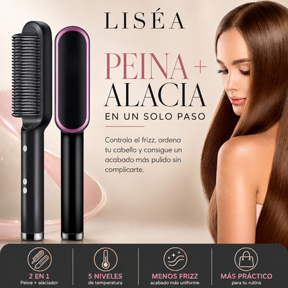 LISÉA™ | Cepillo Alaciador 2 en 1 Antifrizz