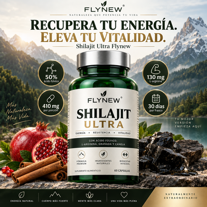 Shilajit Ultra | Energía, Vitalidad, 60 Cápsulas