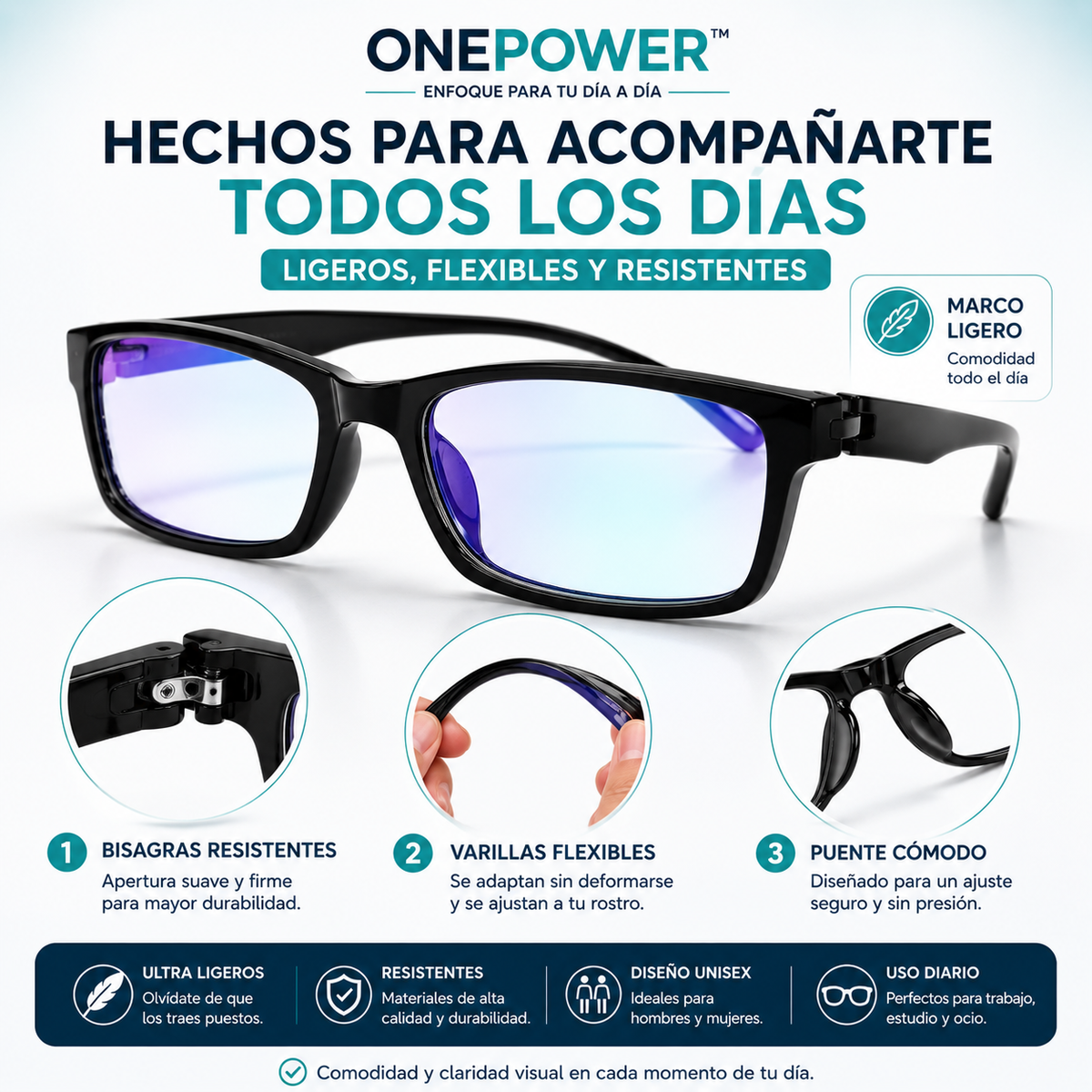ONEPOWER™ | Lentes de Lectura con Enfoque Progresivo
