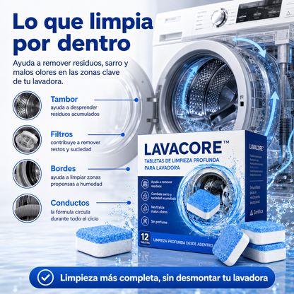 LAVACORE™ — Tabletas de Limpieza
