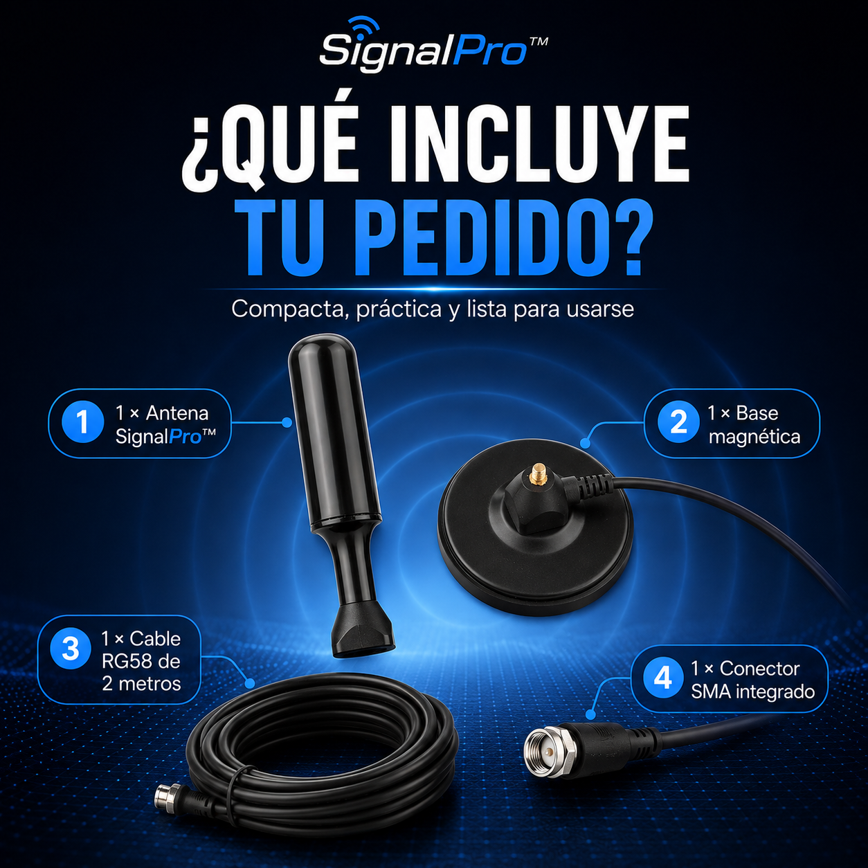 SignalPro™ | Antena Magnética