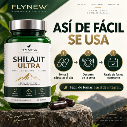 Shilajit Ultra | Energía, Vitalidad, 60 Cápsulas