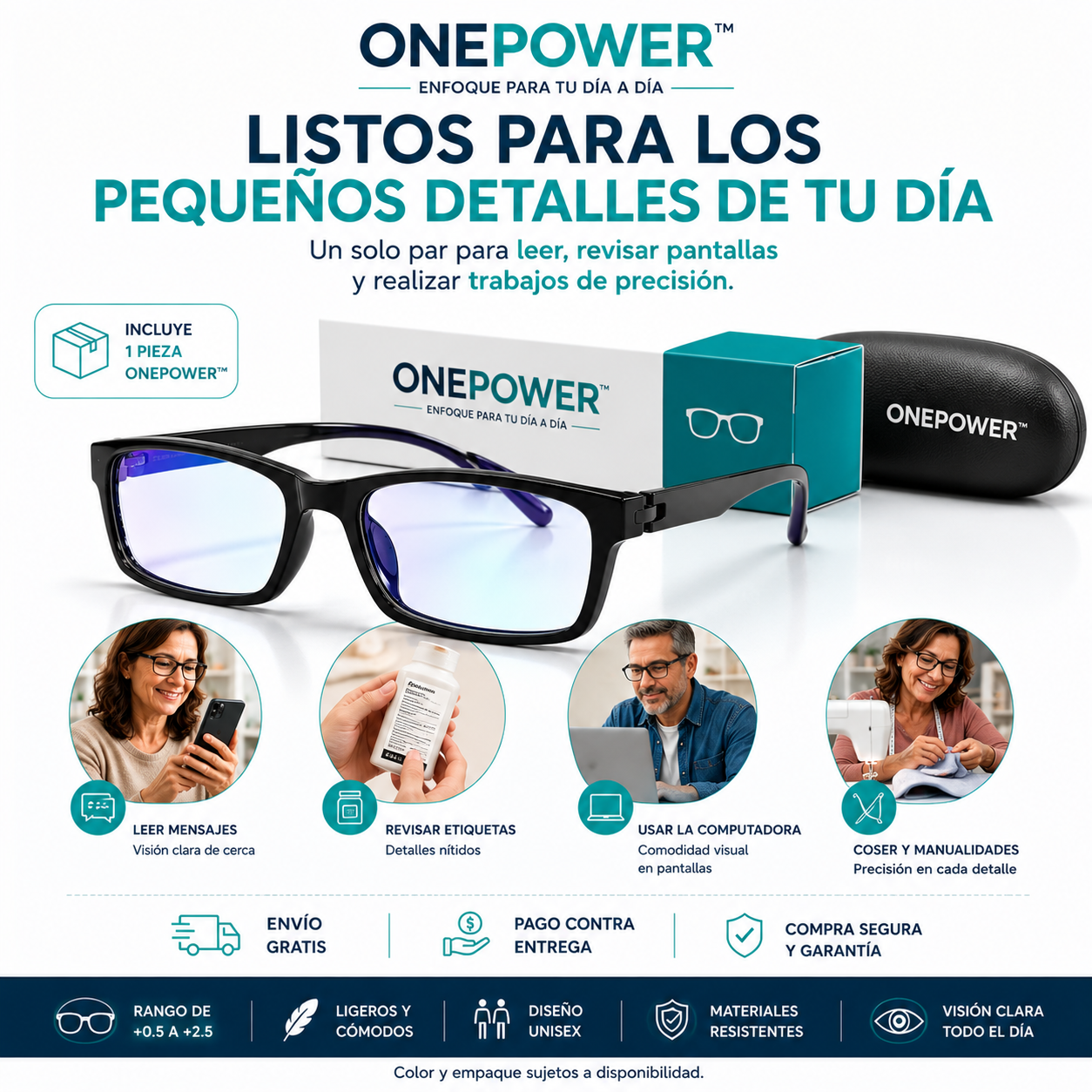 ONEPOWER™ | Lentes de Lectura con Enfoque Progresivo