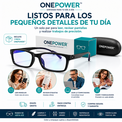 ONEPOWER™ | Lentes de Lectura con Enfoque Progresivo