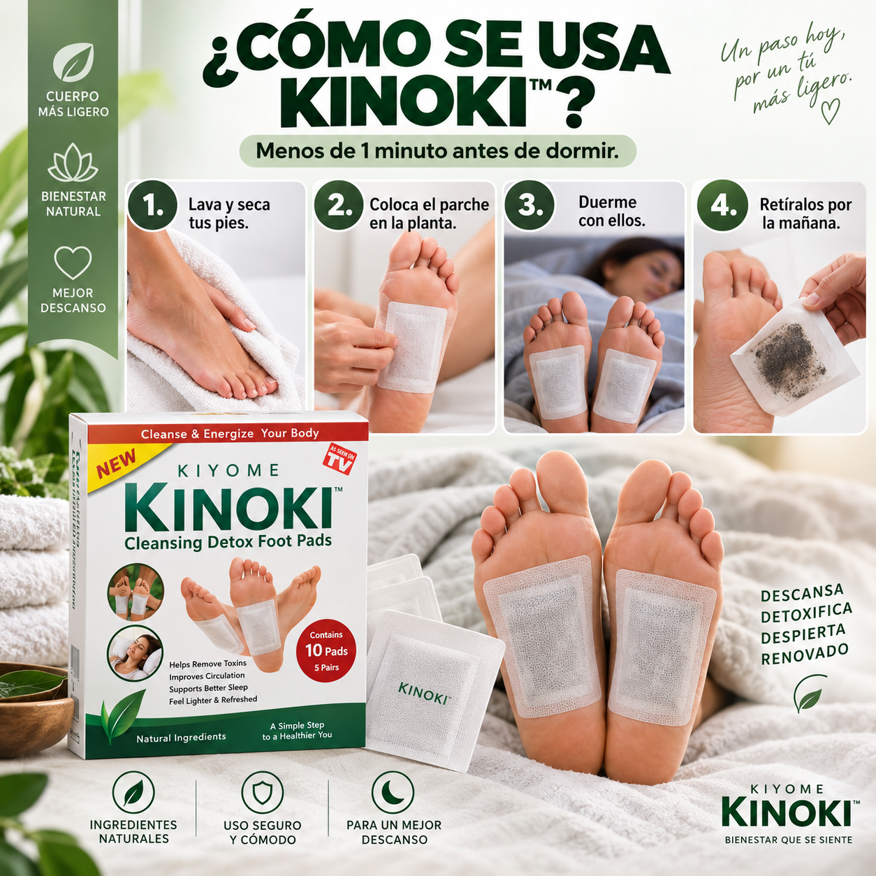 KINOKI™ Parches Detox | 10 Parches por Caja