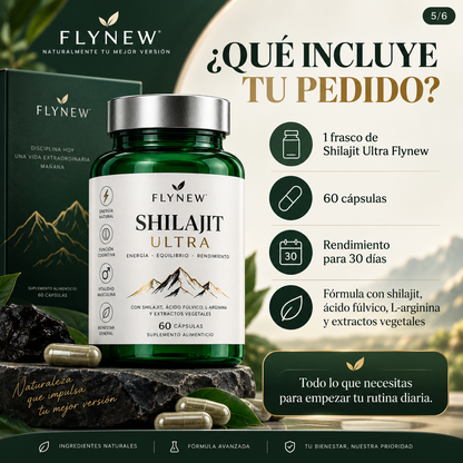Shilajit Ultra | Energía, Vitalidad, 60 Cápsulas