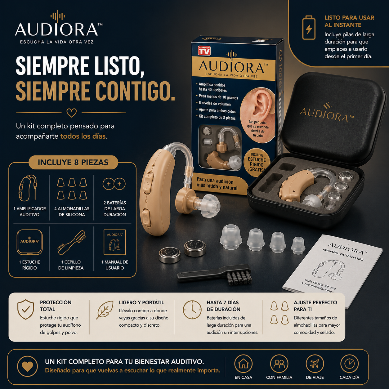 AUDIORA™ | Escucha la vida otra vez.