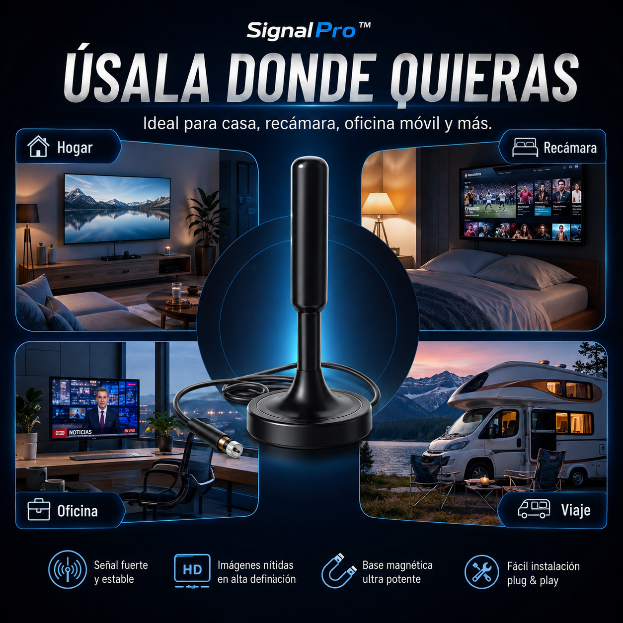 SignalPro™ | Antena Magnética