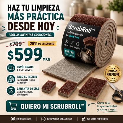 SCRUBROLL™ | Rollo de Limpieza 2 en 1